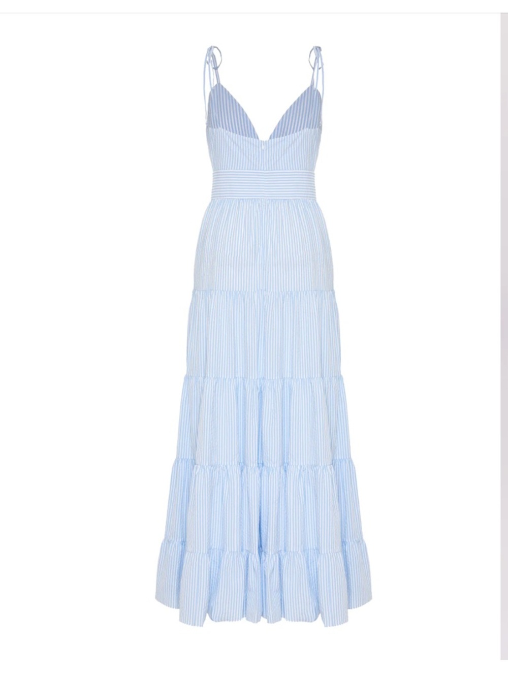 Seersucker Maxi Dress (Fiona Dress) - Picture 3 of 9